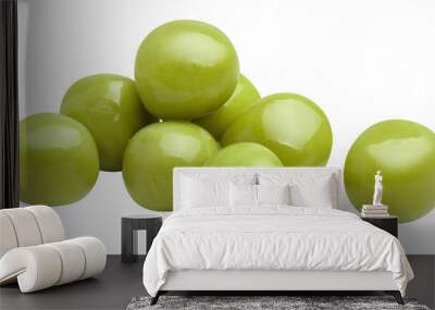 Delicious green peas cut out Wall mural