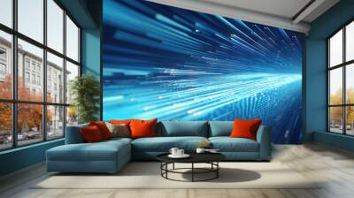 Digital technology concept, abstract background Wall mural