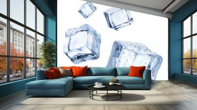 Falling ice cubes cut out Wall mural