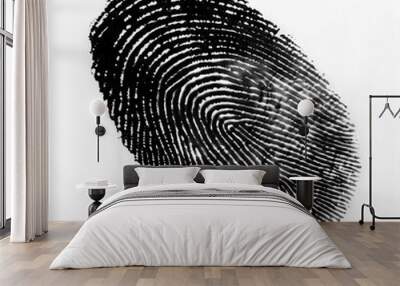 Fingerprint cut out Wall mural