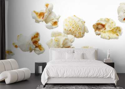 Flying delicious popcorn cut out Wall mural