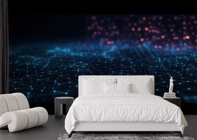 Modern digital abstract 3D background Wall mural