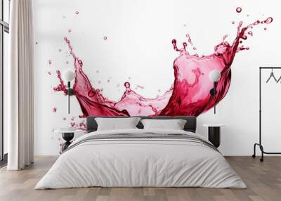 Red wine splash cut out Wall mural