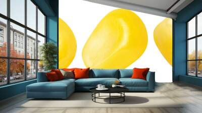 Set of delicious corn seeds cut out Wall mural