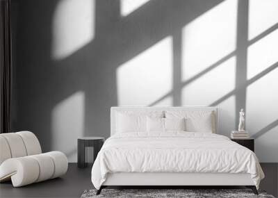 Shadows cast by sunlight filtering through windows, cut out Wall mural