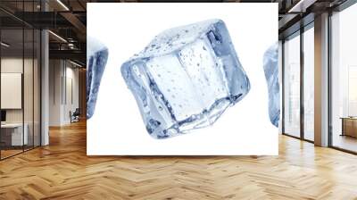 Three ice cubes cut out Wall mural