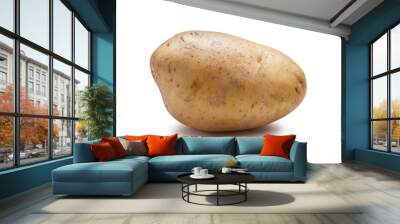 Young potato isolated on white background Wall mural