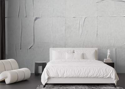 White creased poster texture Wall mural