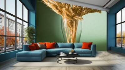 images of wheat spikelets in a vase Wall mural