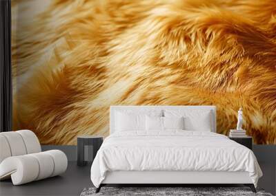 Shiny Gold Fur Texture: Luxurious and Elegan Wall mural