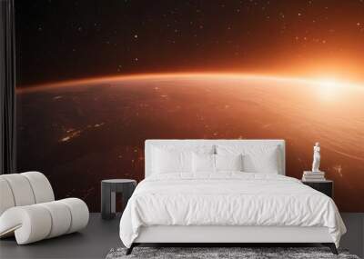 Sunrise Over a Red Planet
  Wall mural