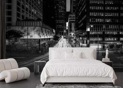 modern architecture in black and white Wall mural