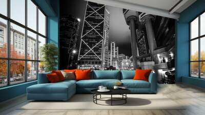 modern architecture in black and white Wall mural