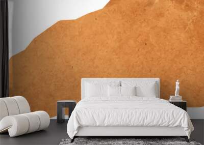 Brown Torn Paper Wall mural