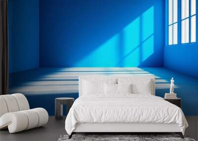 wallpaper background blue minimalistic technology banner. Wall mural