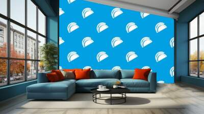 empanadas de pollo pattern seamless blue Wall mural