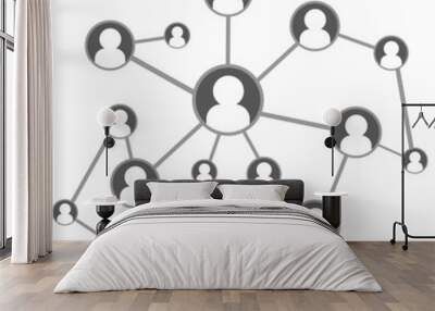 global social network Wall mural