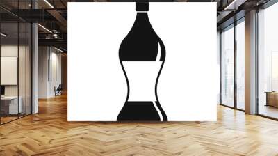 Soda water icon, simple style Wall mural