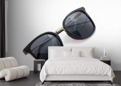 Image of modern fashionable sunglasses isolated on white background, Glasses. Wall mural