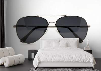 Image of modern fashionable sunglasses isolated on white background, Glasses. Wall mural