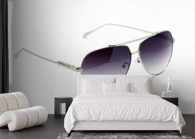 Modern fashionable sunglasses isolated on white background, Glasses. Wall mural