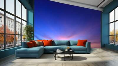 Beautiful sky at twilight time Wall mural