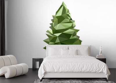 tree polygon icons modern style vector Wall mural