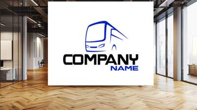 concept modern design Bus, travel bus transportation service  logo icon sign symbol company corporate vector template Wall mural