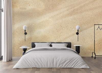 Sand texture. Sandy beach for background. Top view. Natural sand stone texture background.  Wall mural