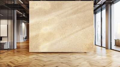 Sand texture. Sandy beach for background. Top view. Natural sand stone texture background.  Wall mural