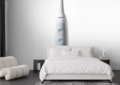 electric toothbrush with easy button isolated on isolated background Wall mural