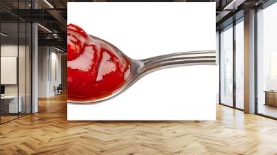 Red Sauce in a Spoon with a Transparent Background Wall mural