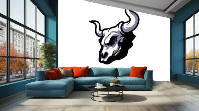 buffalo bones rib cow beef skull Wall mural