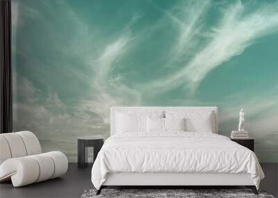 Soft & Blur Retro sky and clouds for background Wall mural