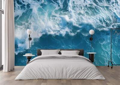 Digital beach beach waves sea water abstract graphics poster web page PPT background Wall mural