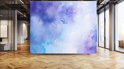 Digital purple and blue artistic sense abstract graphic poster background Wall mural