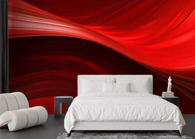 Digital red metal curve abstract graphic poster web page PPT background Wall mural