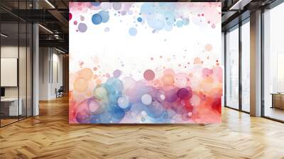 watercolor bubbles pattern abstract graphic poster background Wall mural