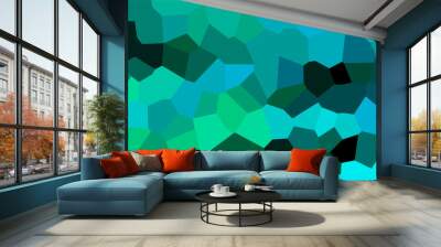 abstract blue geometric diamond pattern background Wall mural