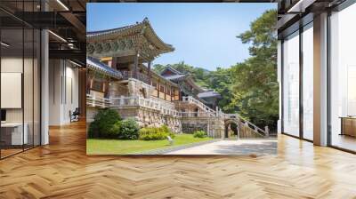 Bulguksa temple in Gyeongju, South Korea - Tour destination Wall mural