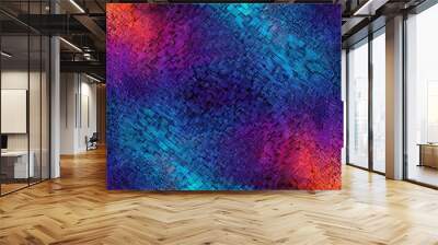 abstract colorful texture block background Wall mural