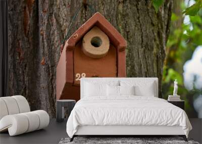 Tree house for small birds Wall mural