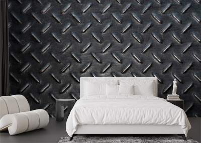 iron floor background and texture Wall mural