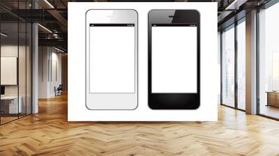 two smartphones Wall mural