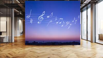 melody in the sky Wall mural