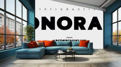 Modern Bold Font. Typography urban style alphabet fonts for fashion, sport, technology, digital, movie, logo design, vector illustration Wall mural