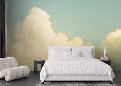 Panorama sky, vintage sky Wall mural