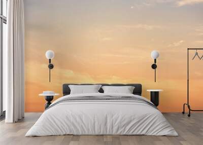 Panoramic sunset sky Wall mural