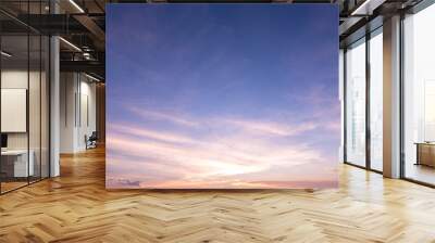 sunset sky background Wall mural