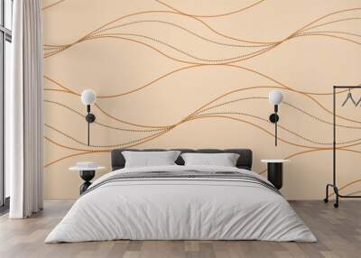 seamless pattern with waves Wall mural